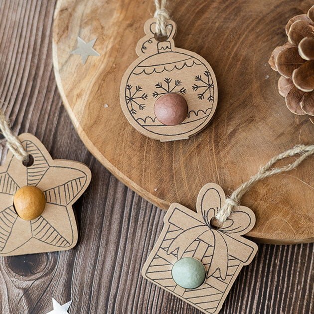 Pendentifs de Noël lot de 7 (5+2 gratuit)