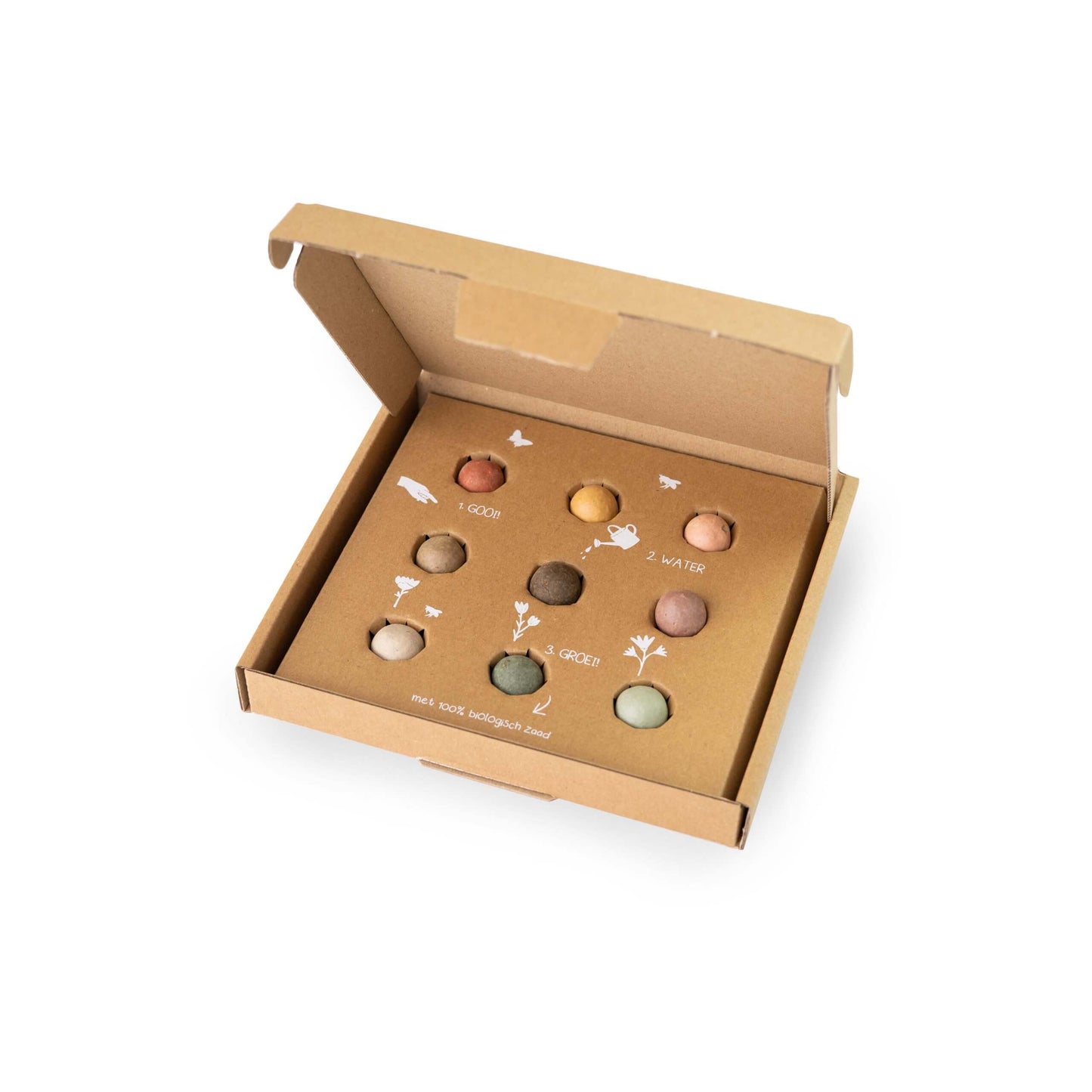 Coffret cadeau Medium - Printemps - Avec 9 bombes à graines