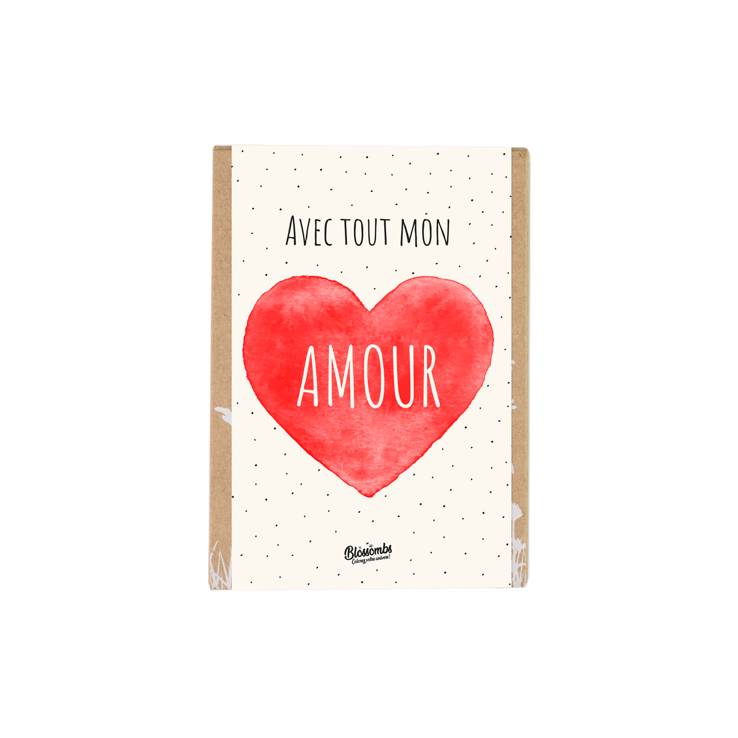 Coffret cadeau Mini "Amour" avec 4 bombes à graines