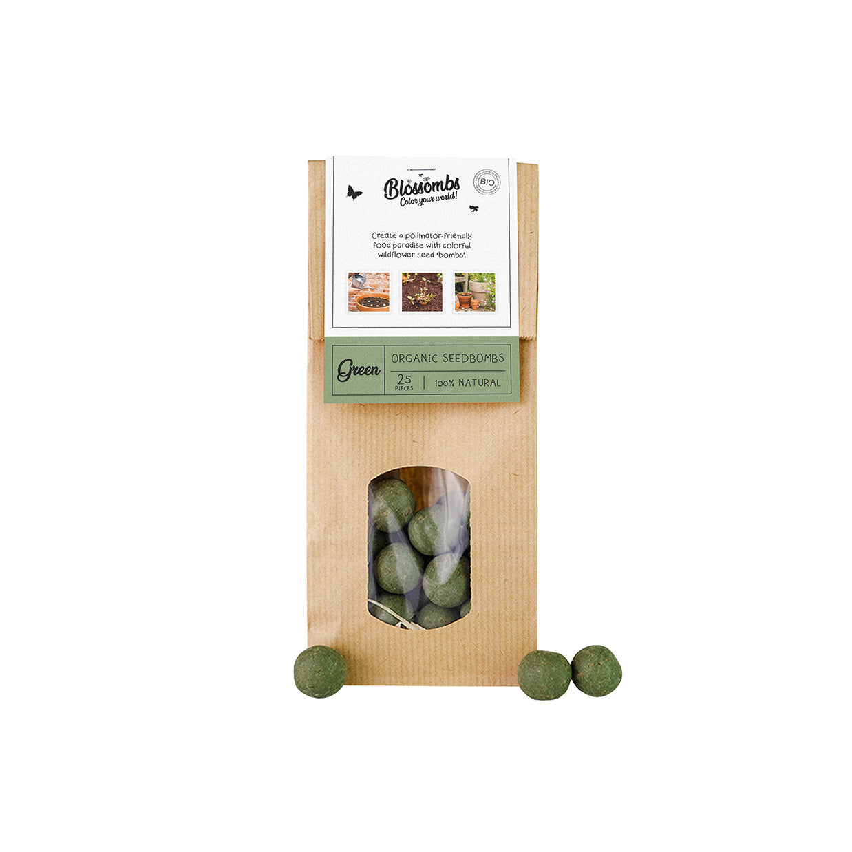 Sachet Kraft (avec 10 ou 25 Blossombs)