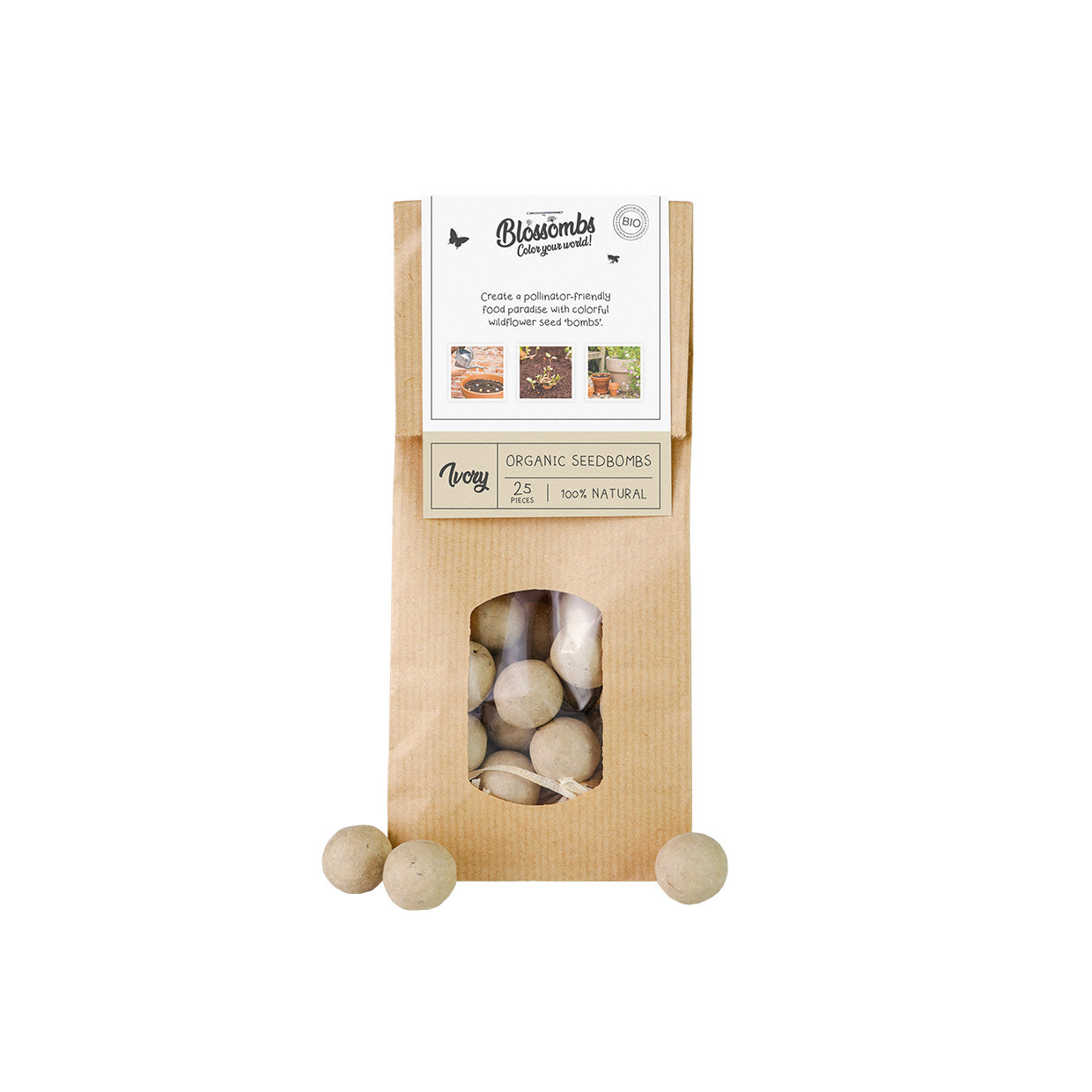 Sachet Kraft (avec 10 ou 25 Blossombs)