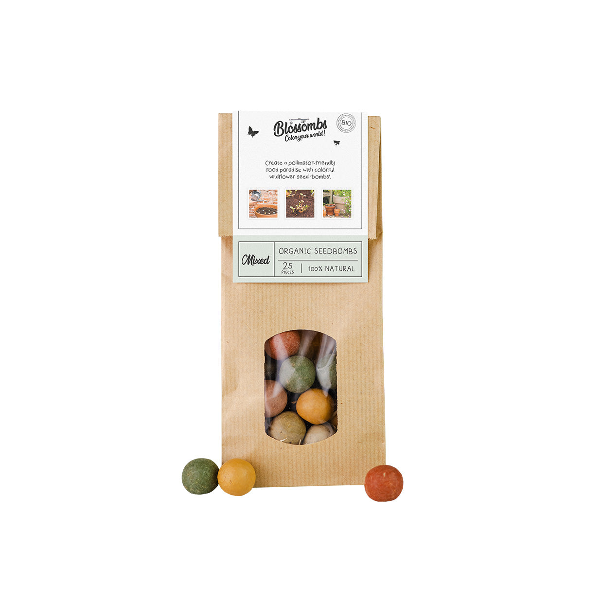 Sachet Kraft (avec 10 ou 25 Blossombs)