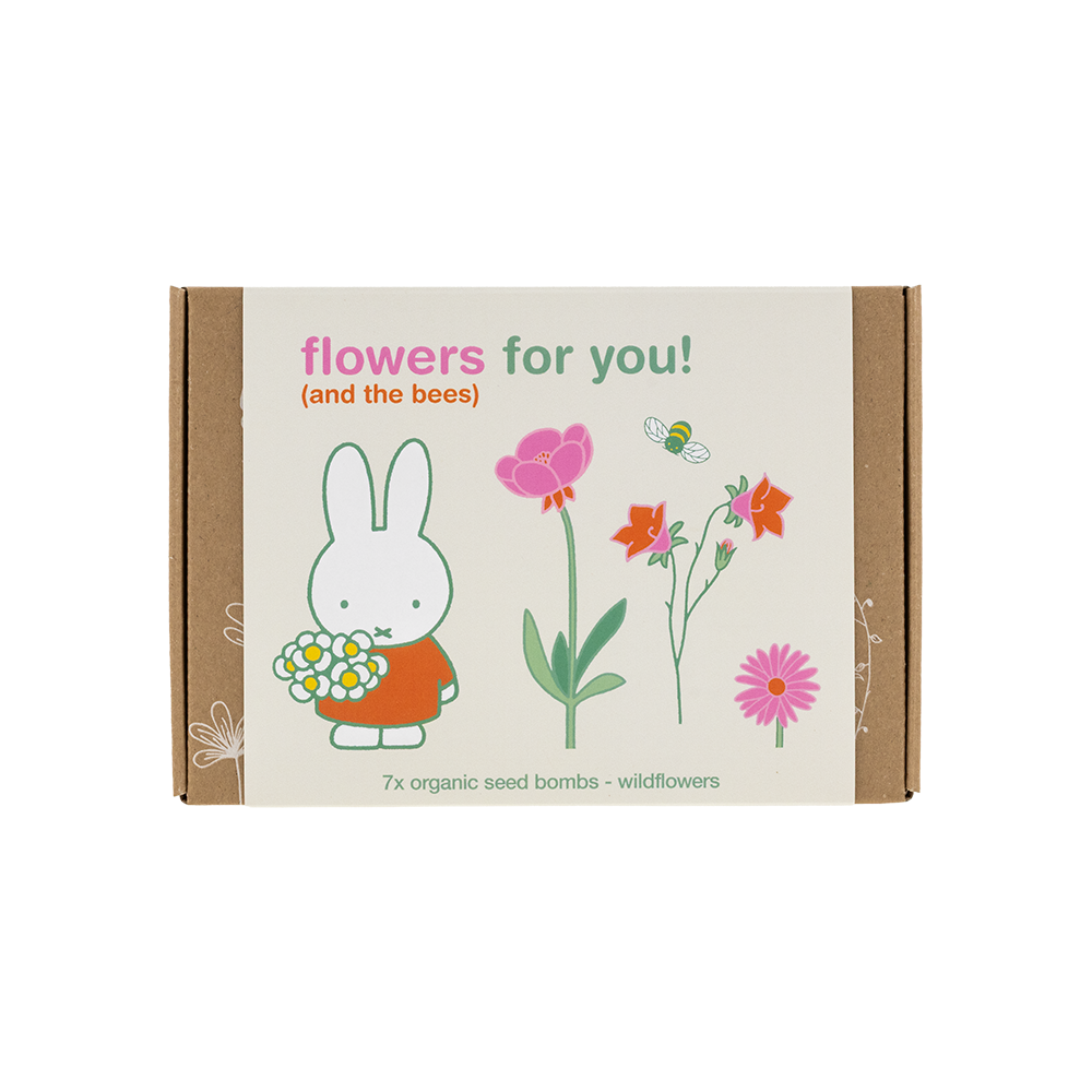 Coffret cadeau Miffy petit modèle avec 7 Bombes de graines - Flowers For You