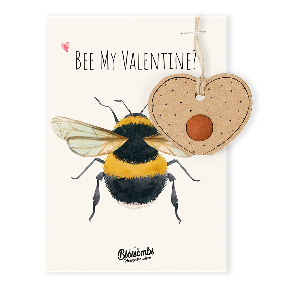 Kaart met hanger Valentijn - Bee_FR