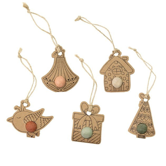Coffret Cadeau Pendentifs de Noël lot de 5